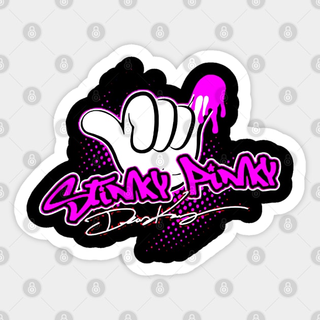 Disco Dean Disco Dean Stinky Pinky Sticker TeePublic